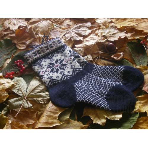 Woolen socks with a star