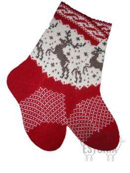 Woolen socks with a deer