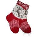 Woolen socks with a "Deer" pattern on a white background