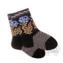 Woolen socks with a "Rose" pattern