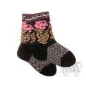 Woolen socks with a "Rose" pattern