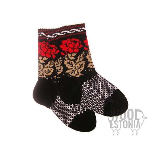 Socks with roses