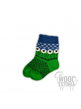 Woolen socks with a lamb