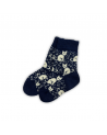 Woolen socks with a cat