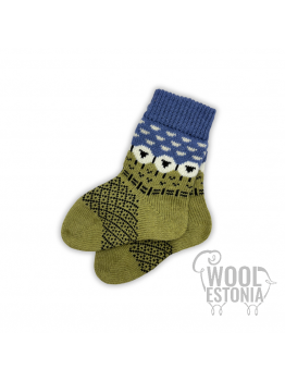 Woolen socks with a lamb