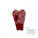 Woolen mittens with a "Star" pattern