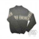 Men's sweater with a scandic pattern. 100% soft merino wool.