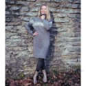 Woolen knitted dress. 100% merino wool. Soft wool