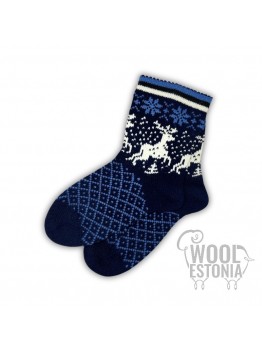 Woolen socks with a deer