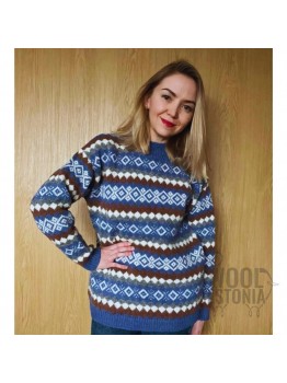 Woman's sweater with a norwegian pattern