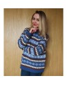 Woman's sweater with a norwegian pattern