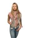 Woman's woolen scarf-shawl