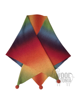Woman's woolen scarf-shawl