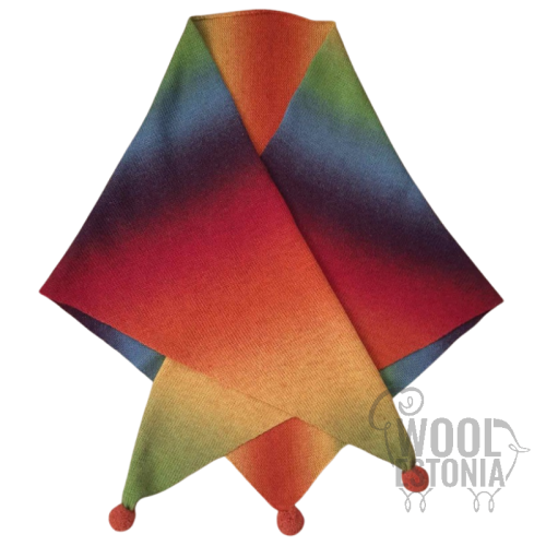 Woman's woolen scarf-shawl