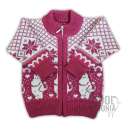 Kid's full zip sweater with a Mumitroll