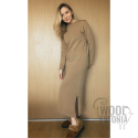 Woolen knitted dress. 100% merino wool. Soft wool