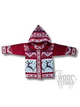 Kid's jacket with a Deer, with a hood