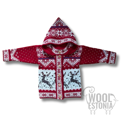 Kid's jacket with a Deer, with a hood