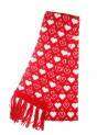 Scarf with hearts