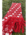 Scarf with hearts