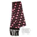 Scarf with hearts