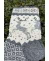 Woolen socks with a deer