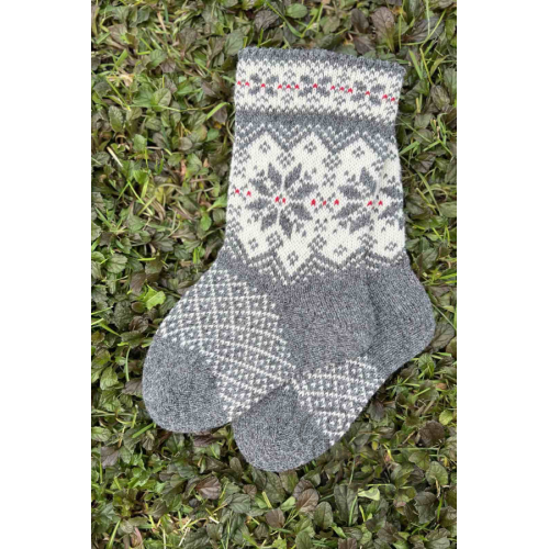 Woolen socks with a star