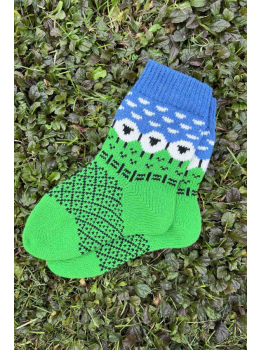 Woolen socks with a lamb