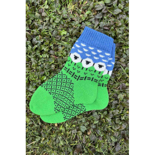 Woolen socks with a lamb