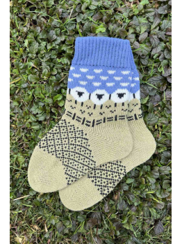 Woolen socks with a lamb