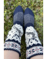 Woolen socks with a deer