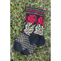Woolen socks with a "Rose" pattern