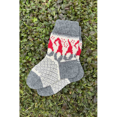 Woolen socks with dwarves