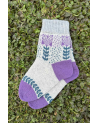 Woolen socks with flowers