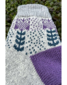 Woolen socks with flowers