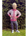 Kid's full zip sweater with a deer