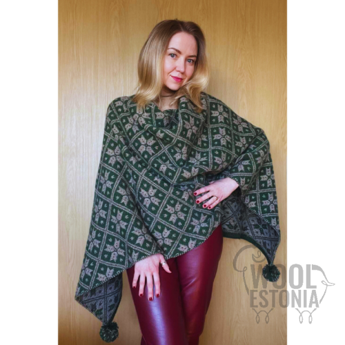 Woman's woolen poncho