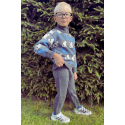 Kid's set with Cats, with short zip and fleece lined collar