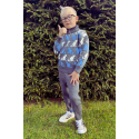 Sweater for children. Sweater with fleece lining on neck.