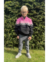 Villane laste kampsun 100% vill , krae fliisvoodriga.