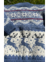 Kid's full zip sweater with a deer