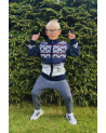 Kid's full zip sweater with a deer