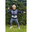 Kid's full zip sweater with a deer