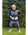 Kid's full zip sweater with a deer