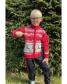 Kid's full zip sweater with a deer