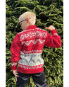 Kid's full zip sweater with a deer