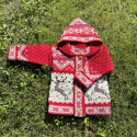 Kid's jacket with a Deer, with buttons, with a hood