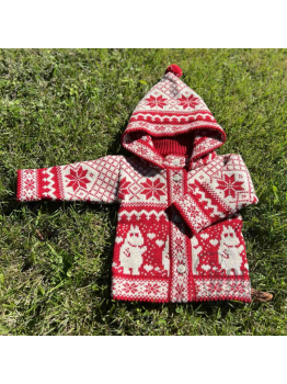 Kid's jacket with a Mumitroll, with a hood