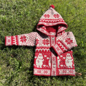 Kid's jacket with a Mumitroll, with buttons, with a hood
