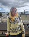 Woman's sweater with a deer